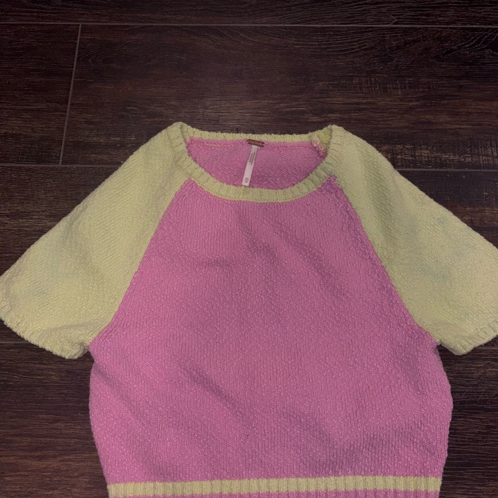 Free People Ty Cropped Sweater & High Waist Maxi Skirt Color Block Set READ - Picture 6 of 10